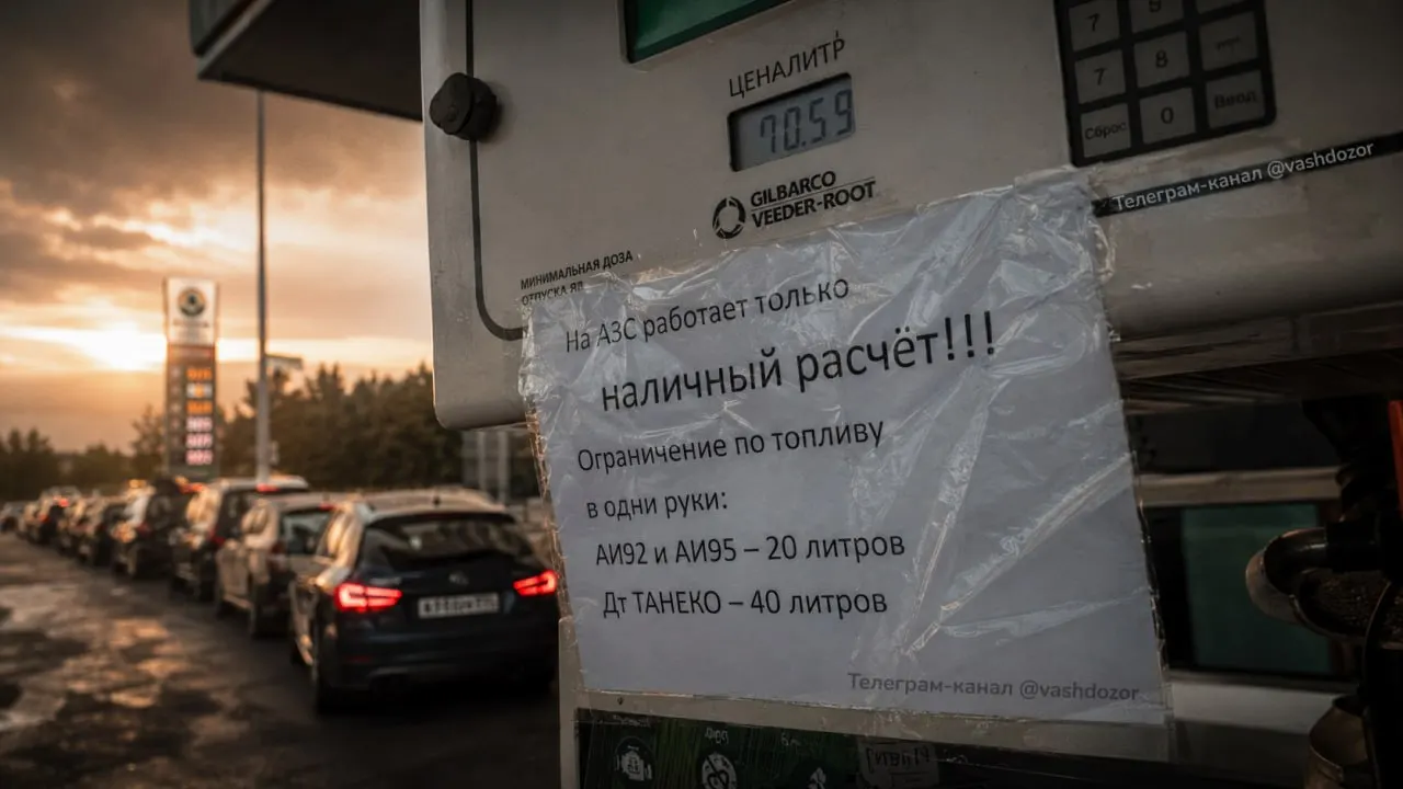 На отдельных АЗС региона ввели ограничение продажи топлива до 20 литров на автомобиль, а популярный АИ‑95 временно исчезает с заправок. Власти объясняют ситуацию «сезонным спросом», бизнес указывает на проблемы с логистикой.