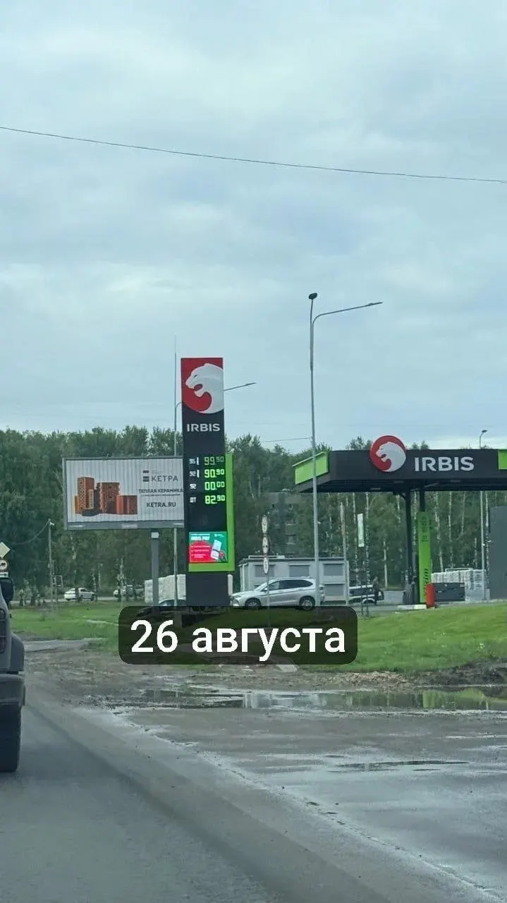 За сутки цены на бензин поднялись: АИ-95 — на 10 рублей, АИ-92 — на 7 рублей.