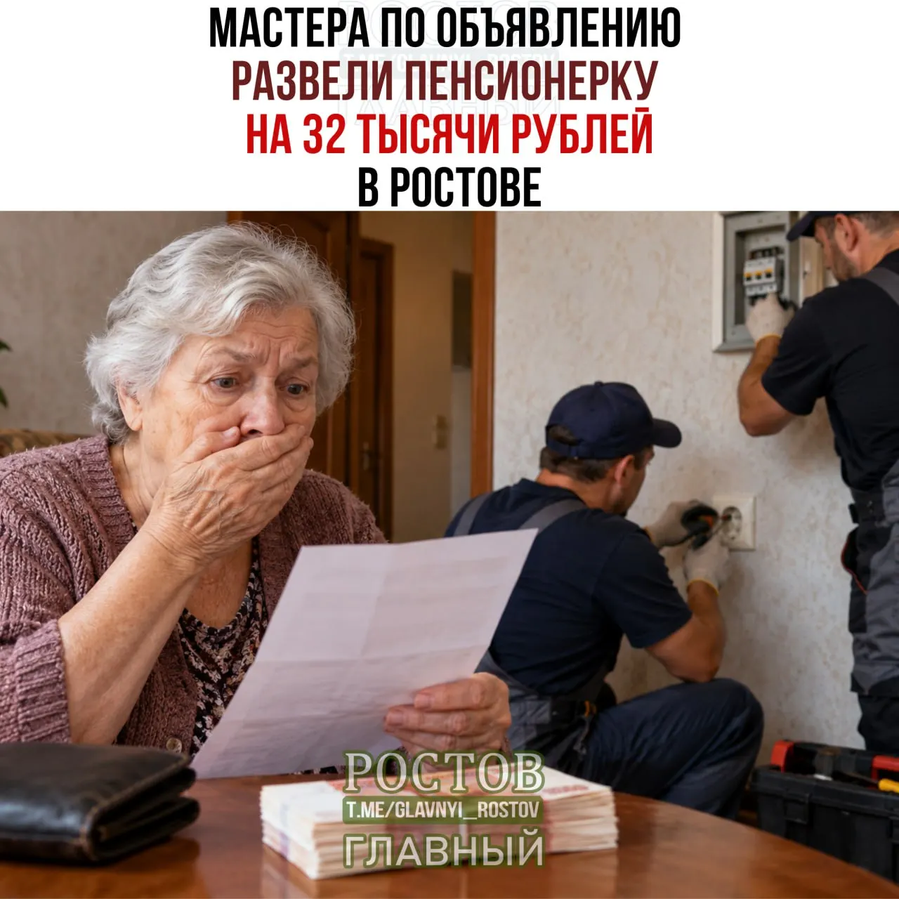 Пенсионерка из Ростова-на-Дону заплатила почти 32 тысячи рублей за замену одной розетки и двух предохранителей после обращения к мастерам по объявлению; предупреждают о необходимости заранее уточнять стоимость работ.