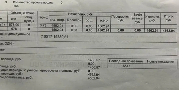 Обычная плата за свет превратилась в неожиданно крупную сумму: в сентябрьской квитанции числится 4500 рублей, энергокомпания уверяет, что ошибок в начислениях нет.