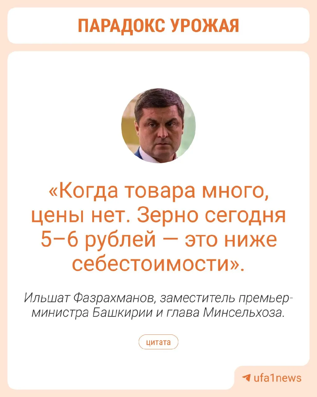 В регионе зафиксировано перепроизводство зерна: намолочено 3 млн 312 тыс. тонн, вместе с масличными — 4 млн 172 тыс. тонн; цены на зерно остаются ниже себестоимости.