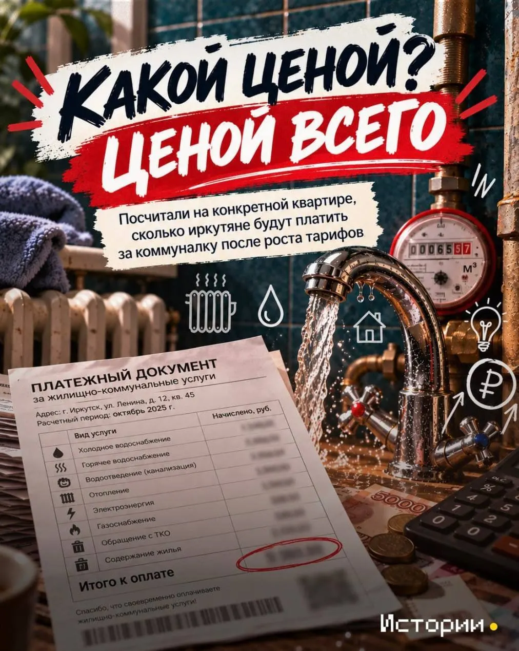 По регионам подсчитано, во сколько подорожают отопление и горячая вода после повышения тарифов.